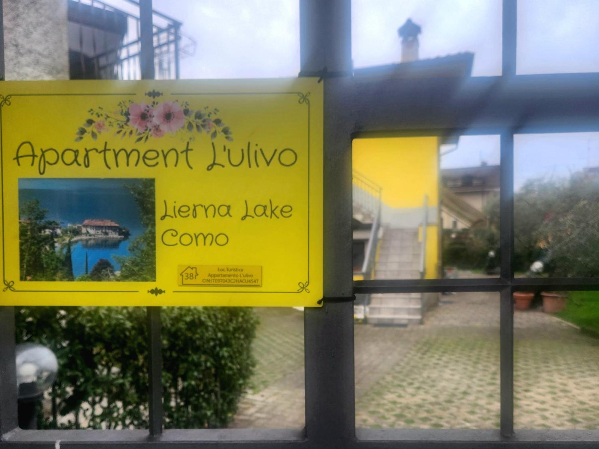 Apartment L'Ulivo Lake View Private Road 5 Kilometers From Varenna Lierna Exterior photo